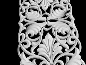 Central decor ornament for furniture 3D Model