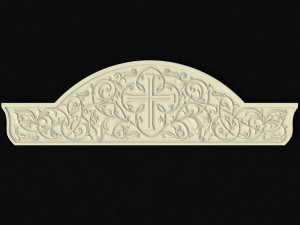 Central decor ornament for furniture Modèle 3D