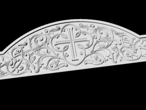 Central decor ornament for furniture Modèle 3D