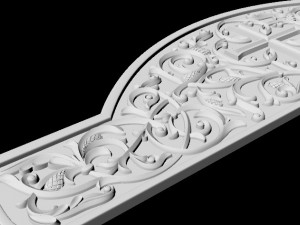 Central decor ornament for furniture Modèle 3D