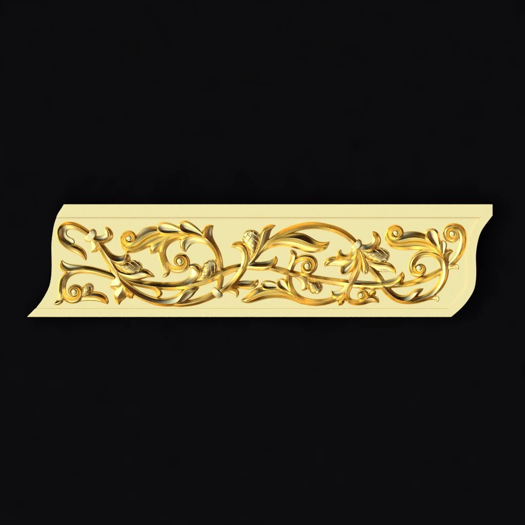 Central decor ornament for furniture 3D Model .c4d .max .obj .3ds .fbx .stl .blend 