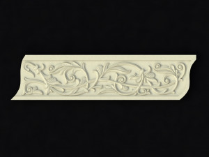 Central decor ornament for furniture Modèle 3D