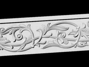 Central decor ornament for furniture 3D Model