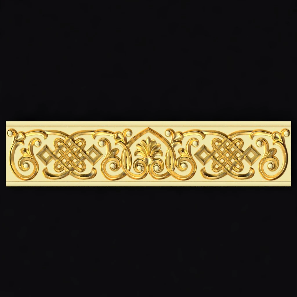 Central decor ornament for furniture 3D Model .c4d .max .obj .3ds .fbx .stl .blend 
