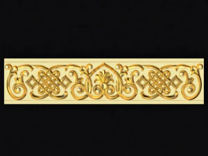 Ornement de d&eacute;coration centrale pour meuble Modèle 3D