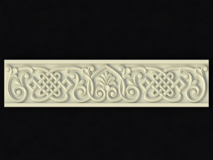 Central decor ornament for furniture 3D Модель