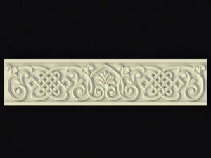 Central decor ornament for furniture 3D Model