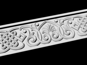 Central decor ornament for furniture 3D Модель