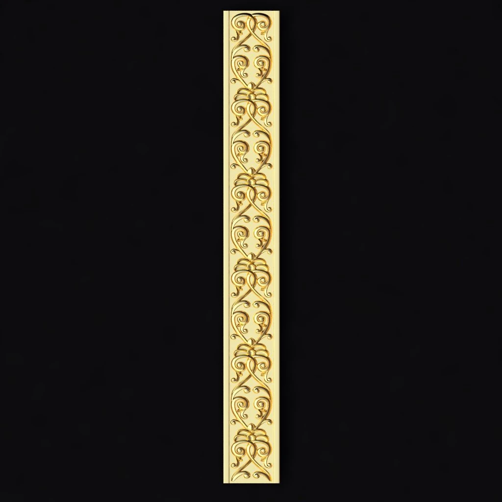 Central decor ornament for furniture 3D Model .c4d .max .obj .3ds .fbx .stl .blend 