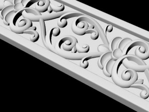 Central decor ornament for furniture 3D Model