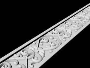 Central decor ornament for furniture 3D Model