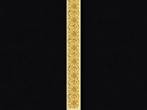 Central decor ornament for furniture 3D-Modell