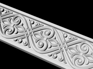 Central decor ornament for furniture 3D Модель