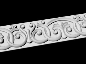 Central decor ornament for furniture 3D Model