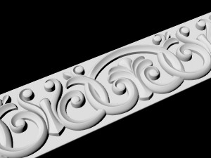 Central decor ornament for furniture 3D Model