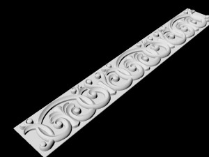 Central decor ornament for furniture 3D Model
