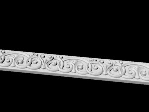 Central decor ornament for furniture 3D 模型