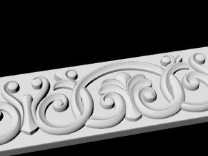 Central decor ornament for furniture 3D 模型