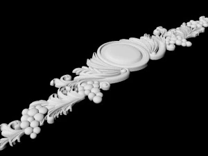Central decor ornament for furniture 3D Model