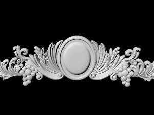 Central decor ornament for furniture 3Dモデル
