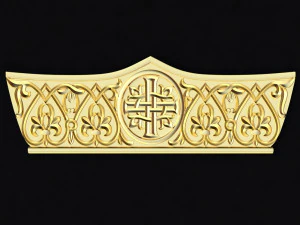 Центральный декор для мебели 3D Модель