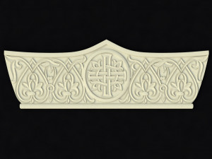 Central decor ornament for furniture 3D Модель