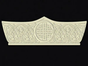 Central decor ornament for furniture 3D Model