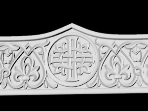 Central decor ornament for furniture 3D Модель