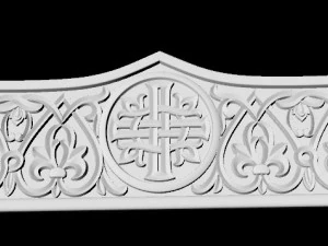 Central decor ornament for furniture 3D Model