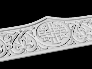 Central decor ornament for furniture 3D Модель