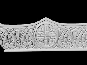 Central decor ornament for furniture 3D Модель