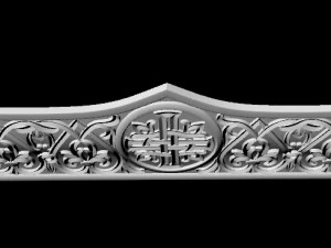 Central decor ornament for furniture 3D Model