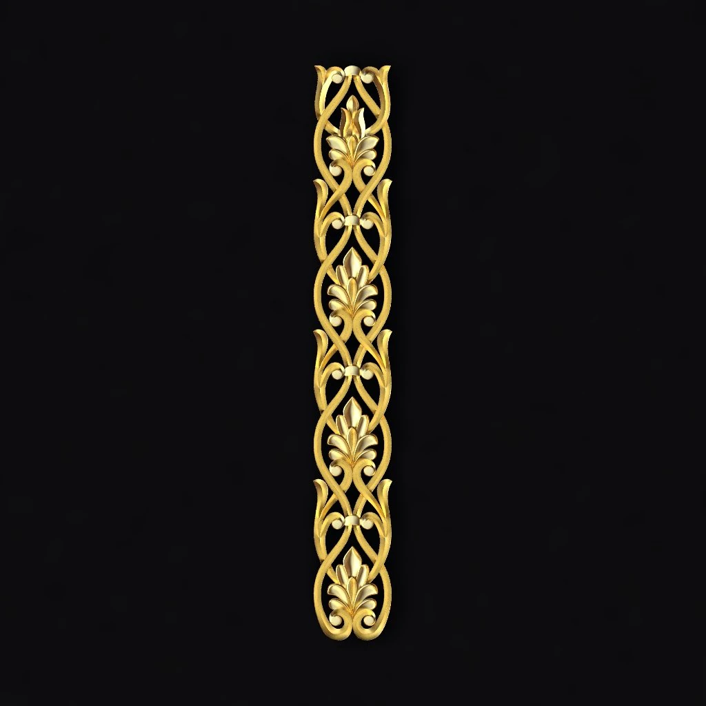 Central decor ornament for furniture 3D Model .c4d .max .obj .3ds .fbx .stl .blend