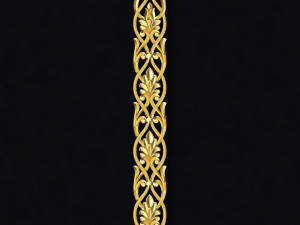 Central decor ornament for furniture 3D-Modell