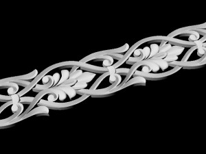 Central decor ornament for furniture 3D Модель