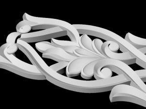 Central decor ornament for furniture 3D Модель