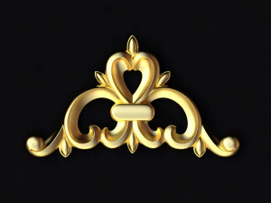 Центральный декор для мебели 3D Модель