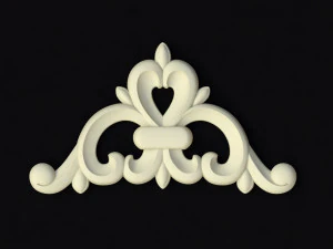 Central decor ornament for furniture 3D Model