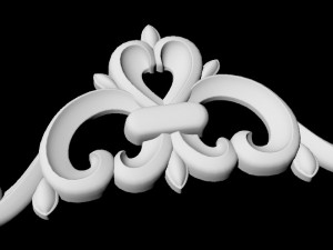 Central decor ornament for furniture Modelo 3D