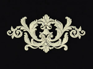 Central decor ornament for furniture 3D Model