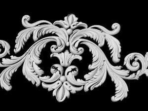 Central decor ornament for furniture 3D Model
