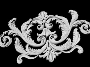 Central decor ornament for furniture 3D Model