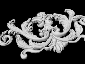 Central decor ornament for furniture Modello 3D