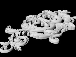 Central decor ornament for furniture Modello 3D