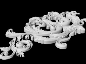 Central decor ornament for furniture 3D Model