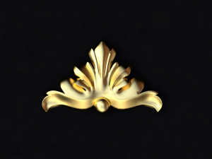 Central decor ornament for furniture 3D Model
