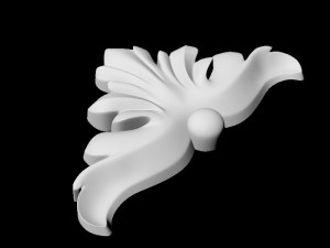 Central decor ornament for furniture Modello 3D