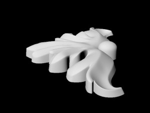 Central decor ornament for furniture Modello 3D