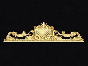 Central decor ornament for furniture 3D Model