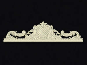 Central decor ornament for furniture 3D Model